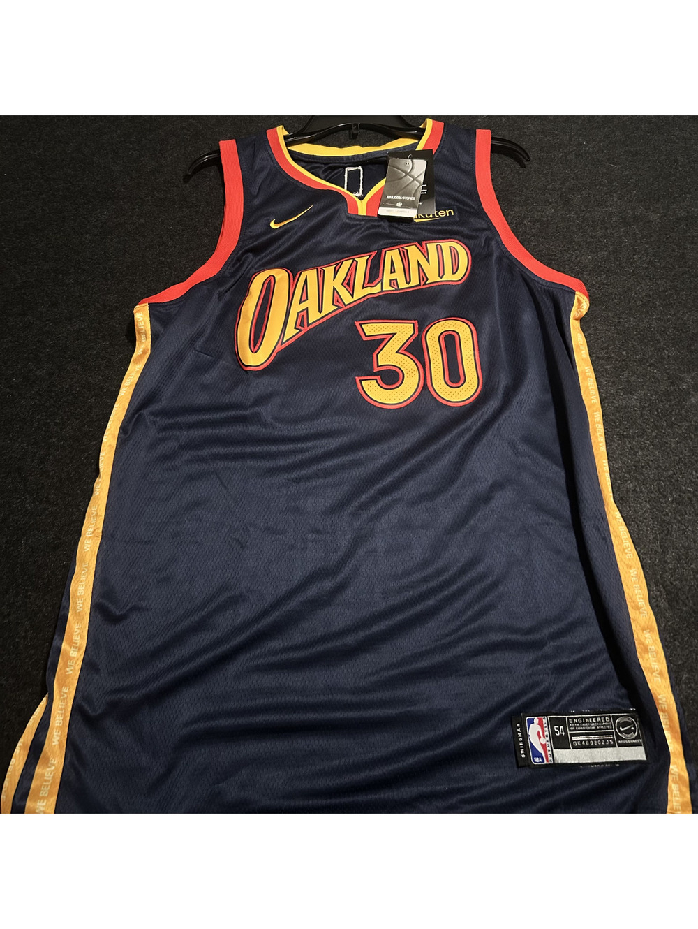 Nike Steph Curry Oakland Forever City Edition Jersey Size 54 2XL NWT